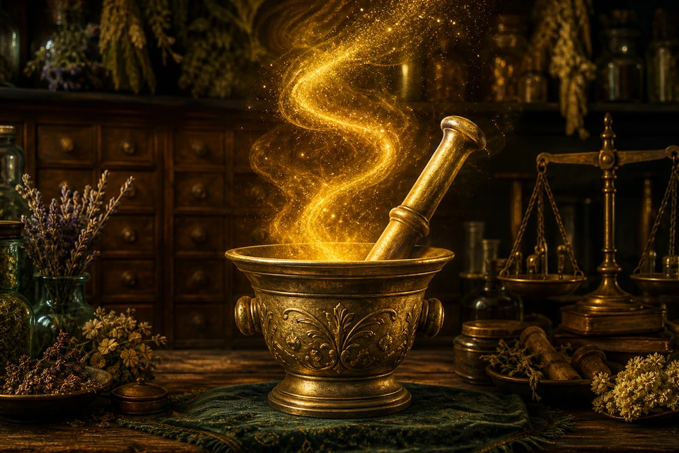 The Golden Apothecary cinematic game cover