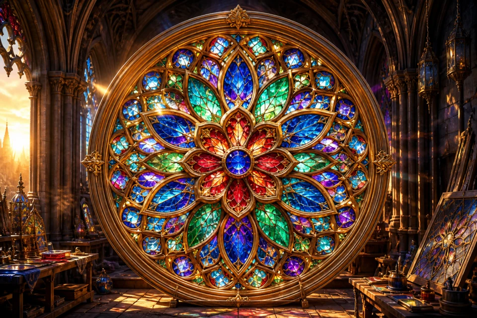 Rose Window Radiance cinematic game cover