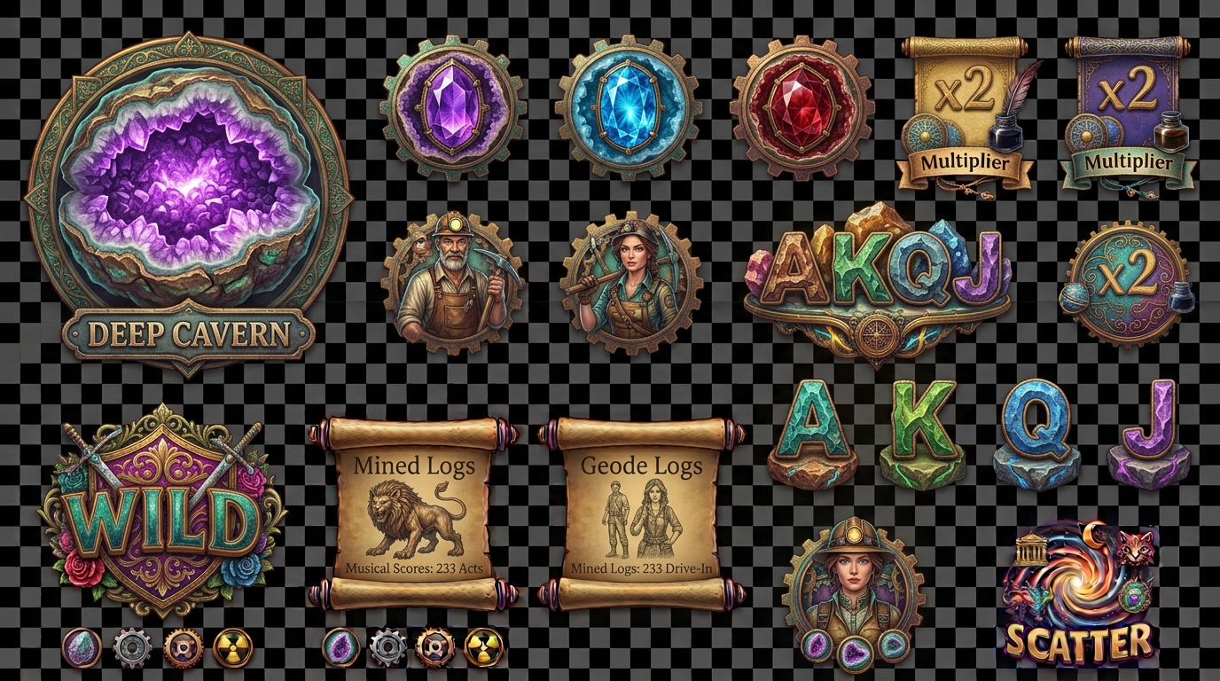 Deep Cavern original symbol sheet