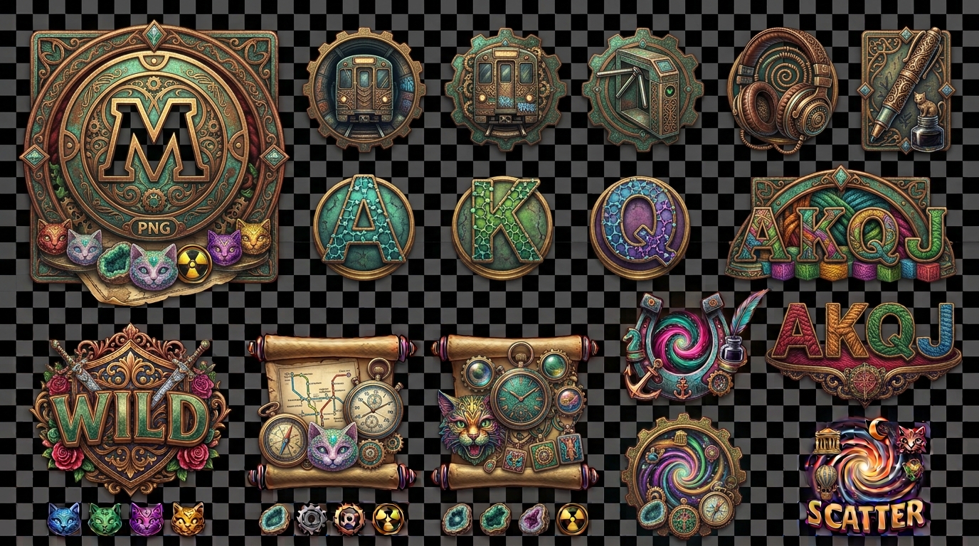 Midnight Metro original symbol sheet