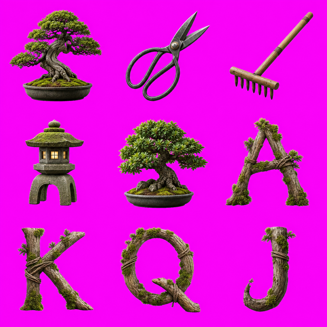 Bonsai of a Thousand Years original symbol sheet